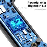 Auriculares estéreo con Bluetooth para colgar en la oreja, deportivos, con pantalla digital de conducción ósea V19, V19 negro, V19 blanco, V19 rosa, V19 azul, V19 verde